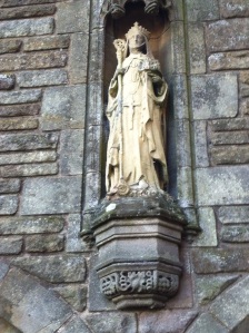 The statue of St Hilda in Whitby